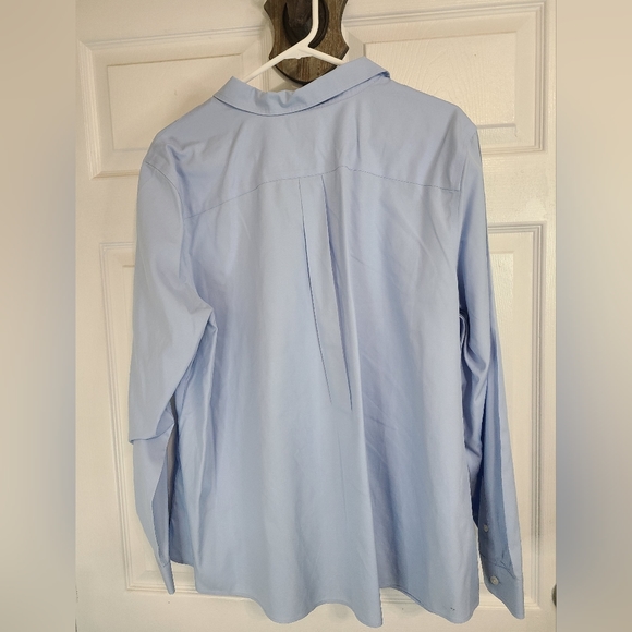 (711) L.L. Bean Men's Original Long Sleeve Dress Shirt, Size: 2XL Color: Blue - Picture 7 of 10